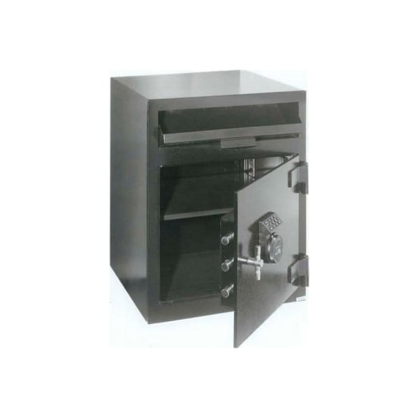 Fire King Security Products Cennox Mail Box Drop Safe MB2020-FK1 20-1/2"W x 20"D x 26-1/2"H Electronic Lock 3.01 Cu. Ft. Black MB2020-FK1 - main